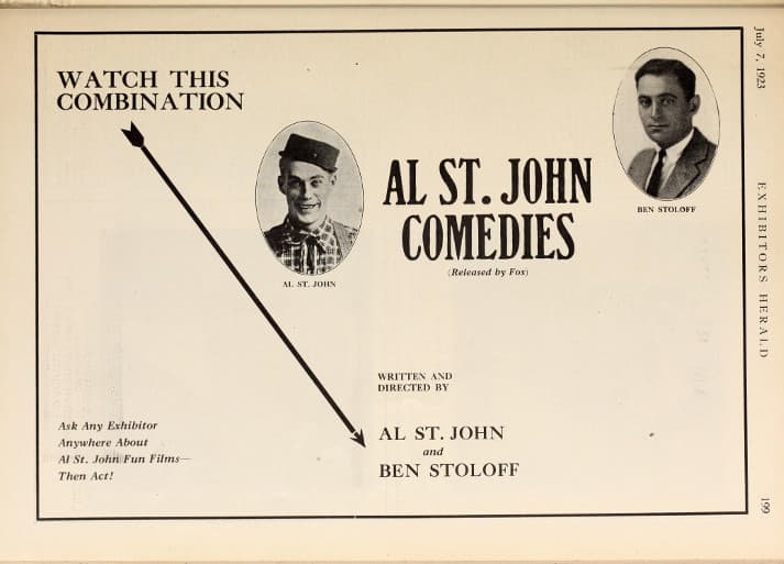 Watch this combination &rightarrow; Al St. John and Ben Stoloff