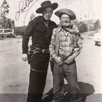 Signed photo of Al St. John as &quot;Fuzzy&quot; and Lash Larue.